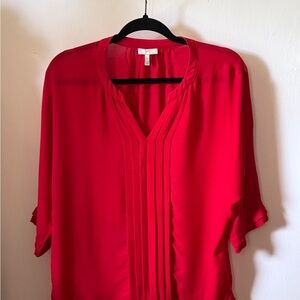 Joie Vibrant Red Blouse